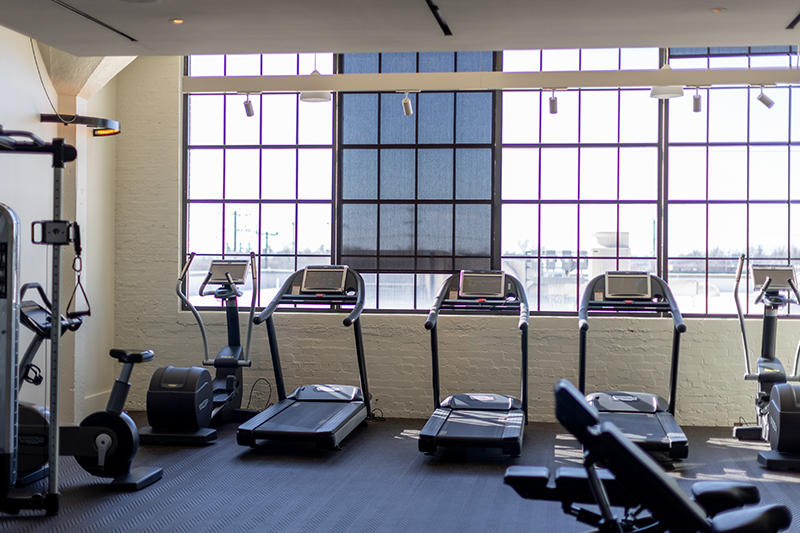 Fitness center at Fordson Hotel