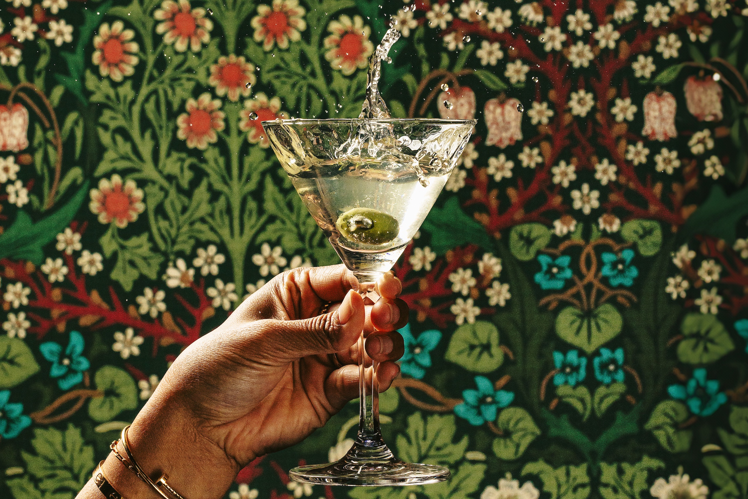 Mary Eddy's Italian Grill splashing martini